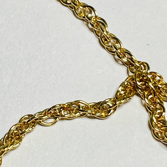 Vtg “D’Orlan” gold tone 23” rope chain Excellent condition - Picture 5 of 5